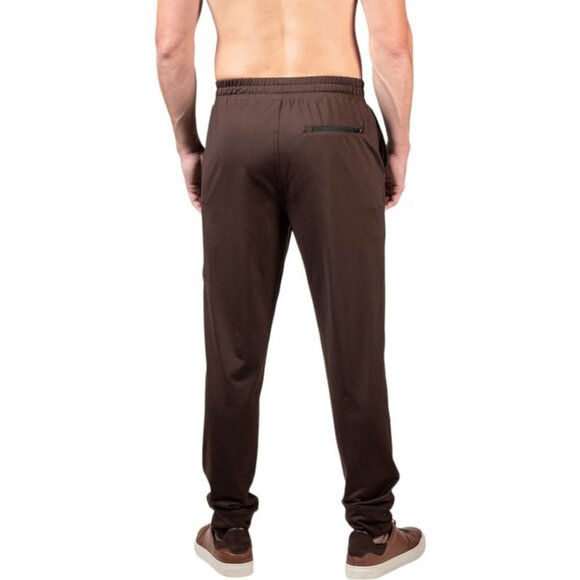 Natori Rumi Espresso Polyester Blend Modern Fit Mens Stretch Pajamas - Picture 3 of 12